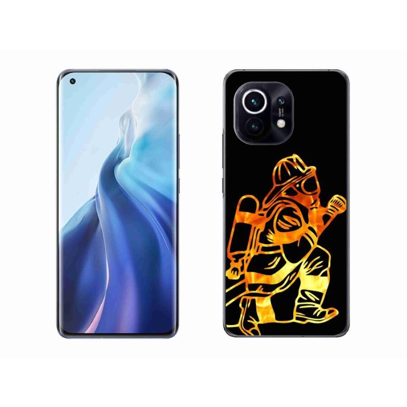 Gelový kryt mmCase na mobil Xiaomi Mi 11 - hasič 1