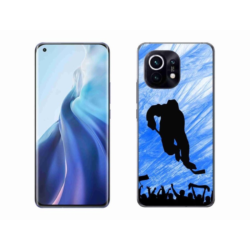 Gelový kryt mmCase na mobil Xiaomi Mi 11 - hokejový hráč
