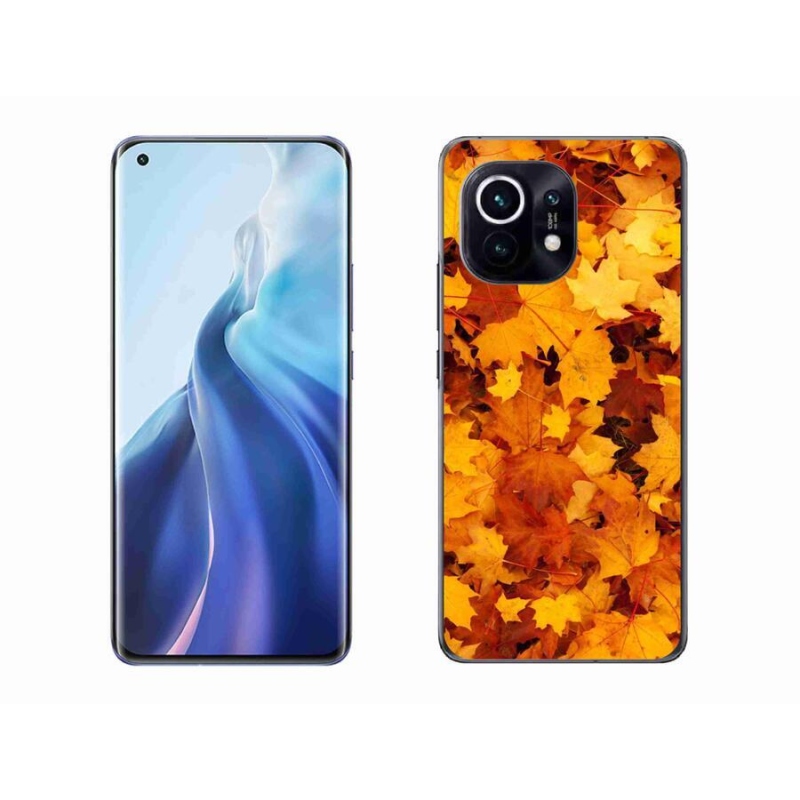 Gelový kryt mmCase na mobil Xiaomi Mi 11 - javorové listy