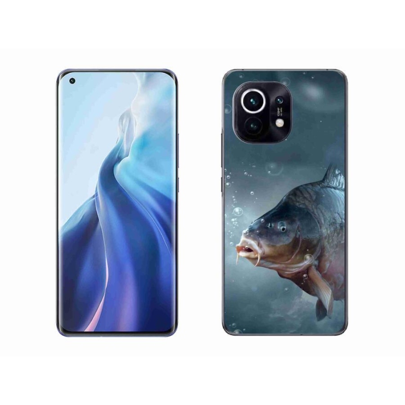 Gelový kryt mmCase na mobil Xiaomi Mi 11 - kapr a bublinky