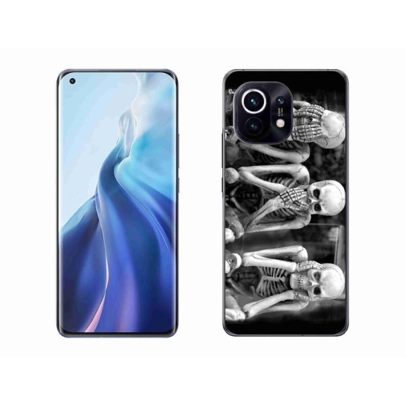 Gelový kryt mmCase na mobil Xiaomi Mi 11 - kostlivci