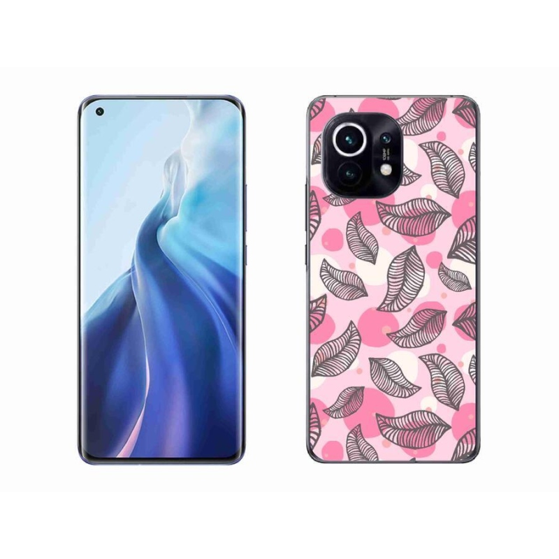 Gelový kryt mmCase na mobil Xiaomi Mi 11 - kreslené padající listy