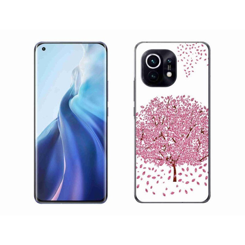Gelový kryt mmCase na mobil Xiaomi Mi 11 - kreslený strom s listy