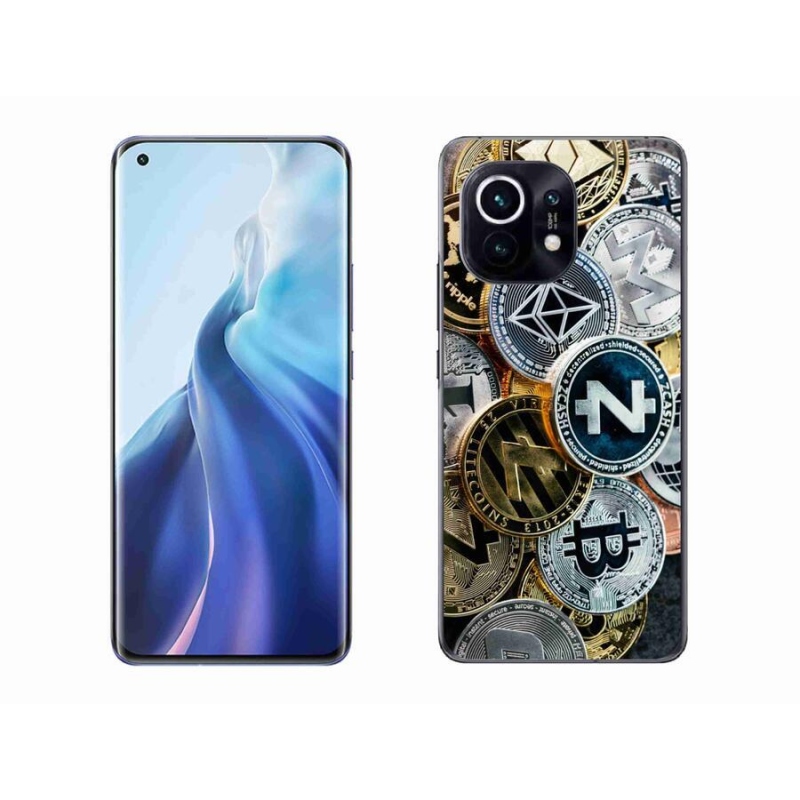 Gelový kryt mmCase na mobil Xiaomi Mi 11 - kryptoměny