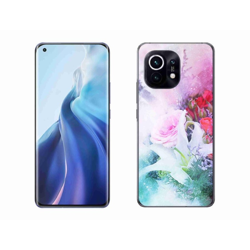 Gelový kryt mmCase na mobil Xiaomi Mi 11 - květiny 4