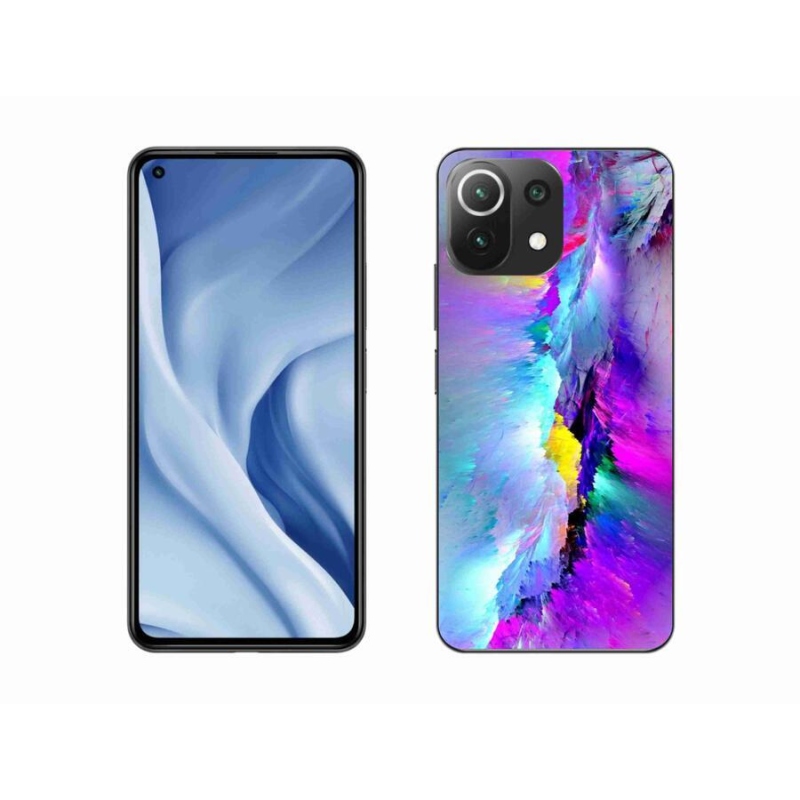 Gelový kryt mmCase na mobil Xiaomi Mi 11 Lite 4G/5G - abstrakt