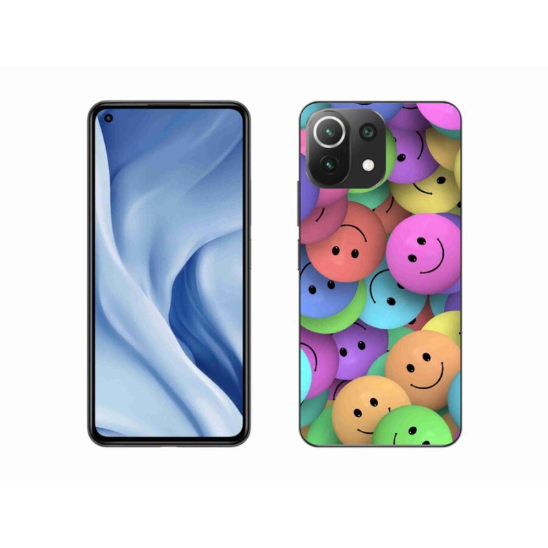 Gelový kryt mmCase na mobil Xiaomi Mi 11 Lite 4G/5G - barevní smajlíci