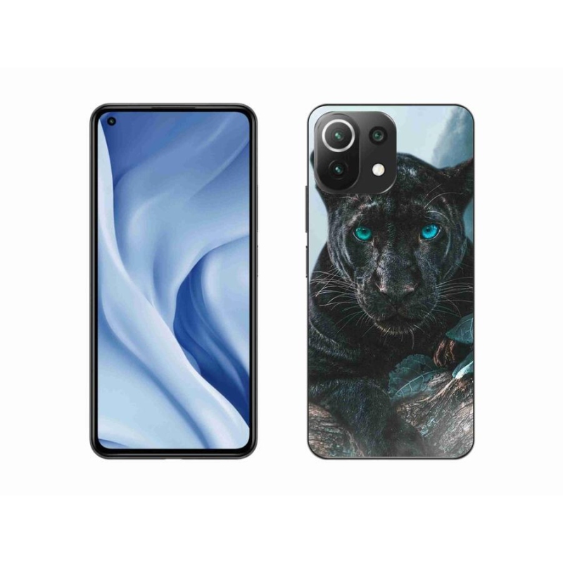 Gelový kryt mmCase na mobil Xiaomi Mi 11 Lite 4G/5G - černý panter