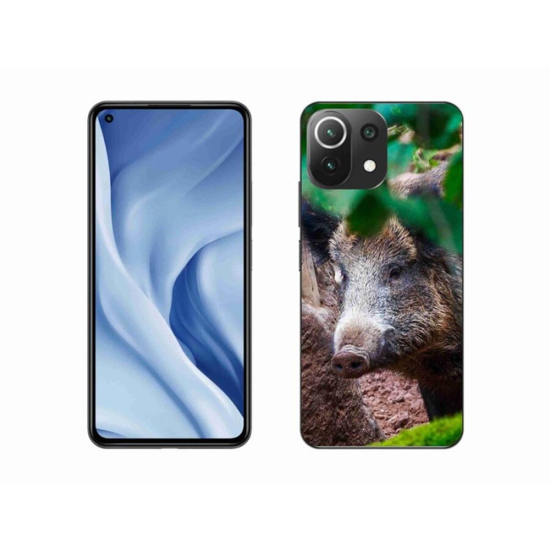 Gelový kryt mmCase na mobil Xiaomi Mi 11 Lite 4G/5G - divoké prase