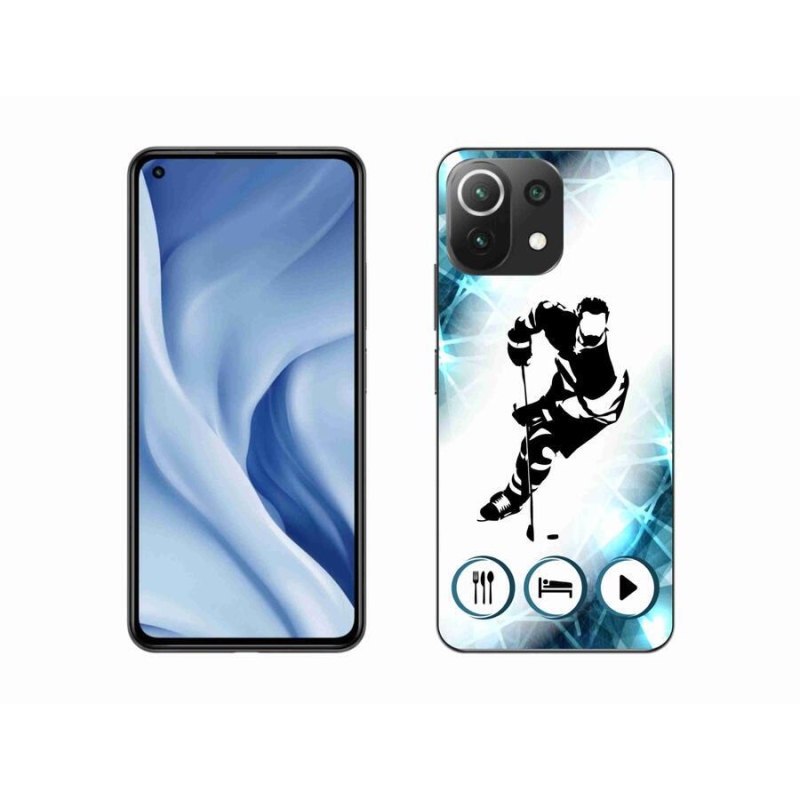 Gelový kryt mmCase na mobil Xiaomi Mi 11 Lite 4G/5G - hokej 1