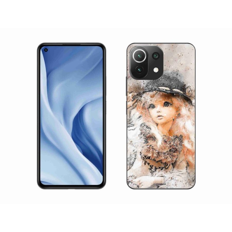 Gelový kryt mmCase na mobil Xiaomi Mi 11 Lite 4G/5G - holčička s kloboukem