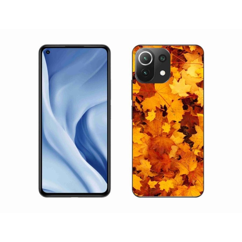 Gelový kryt mmCase na mobil Xiaomi Mi 11 Lite 4G/5G - javorové listy