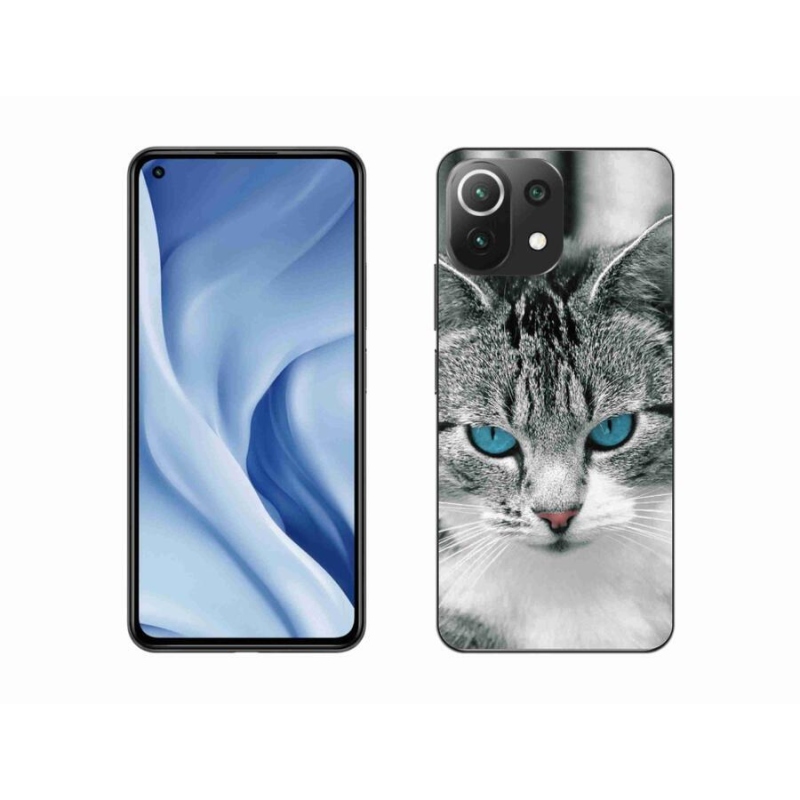 Gelový kryt mmCase na mobil Xiaomi Mi 11 Lite 4G/5G - kočičí pohled 1