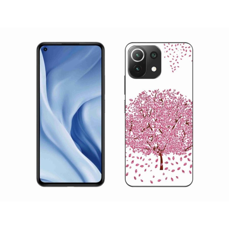 Gelový kryt mmCase na mobil Xiaomi Mi 11 Lite 4G/5G - kreslený strom s listy