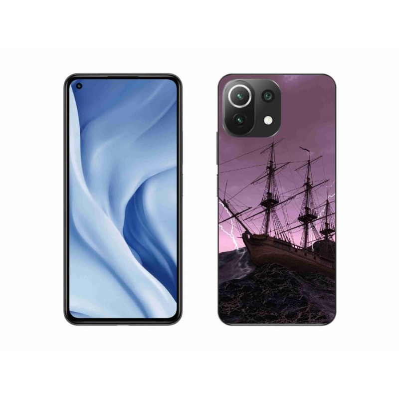 Gelový kryt mmCase na mobil Xiaomi Mi 11 Lite 4G/5G - loď v bouři
