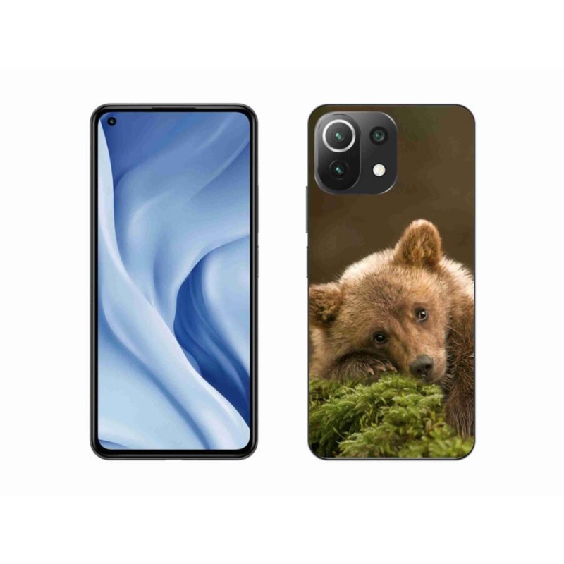 Gelový kryt mmCase na mobil Xiaomi Mi 11 Lite 4G/5G - medvěd