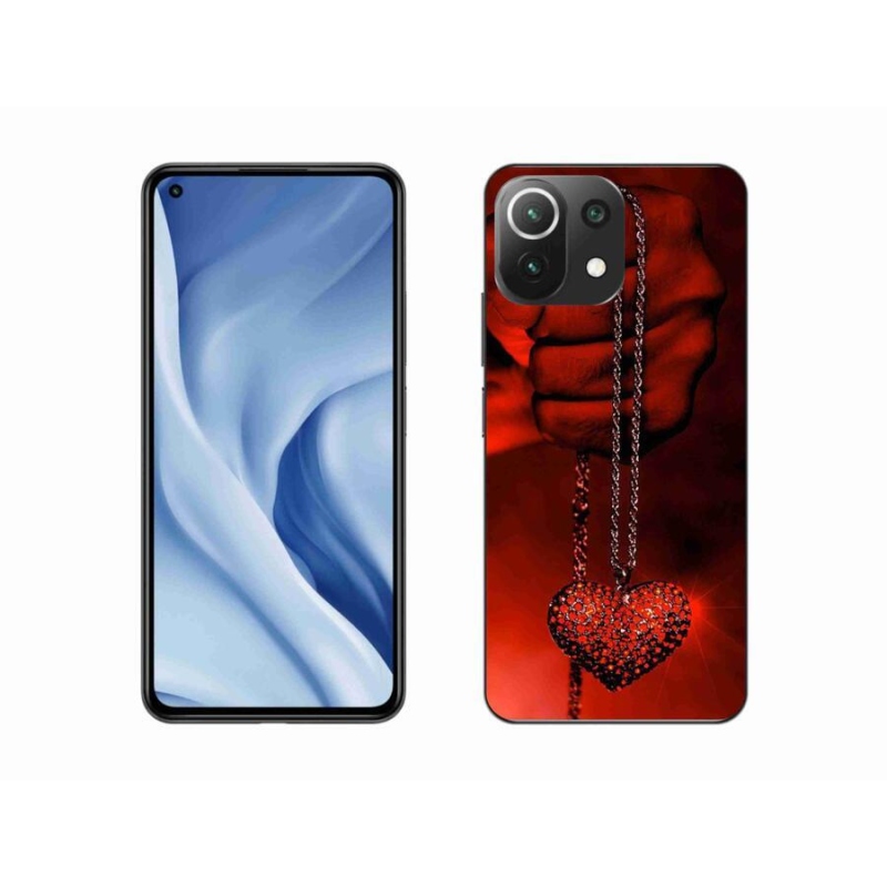 Gelový kryt mmCase na mobil Xiaomi Mi 11 Lite 4G/5G - náhrdelník