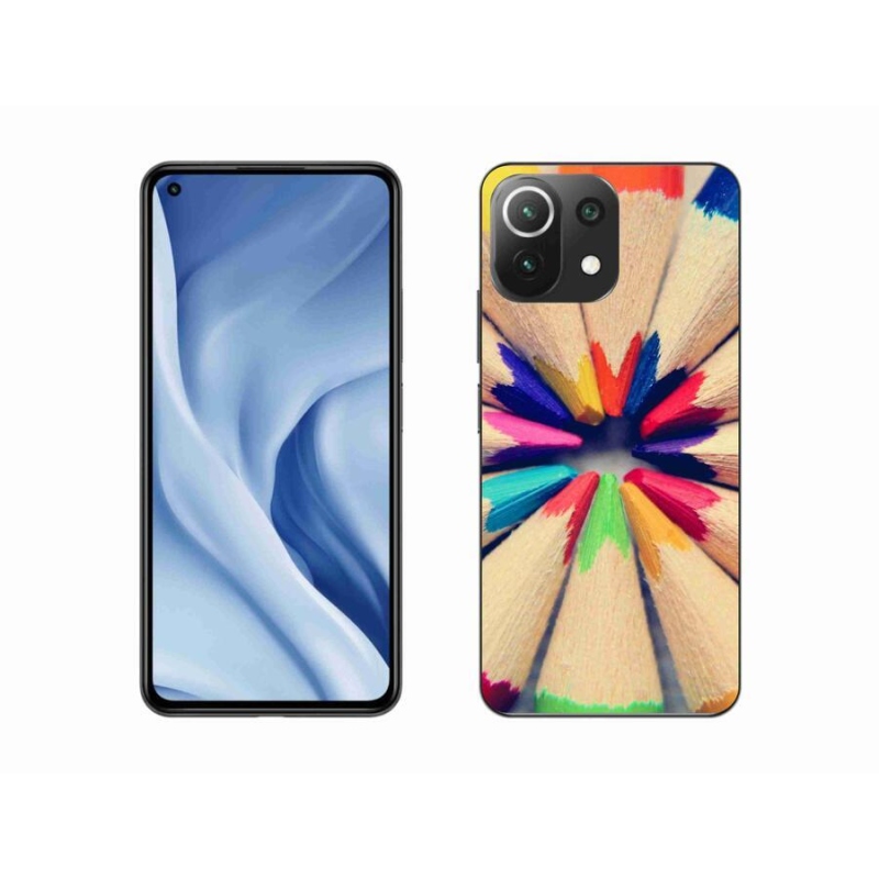 Gelový kryt mmCase na mobil Xiaomi Mi 11 Lite 4G/5G - pastelky