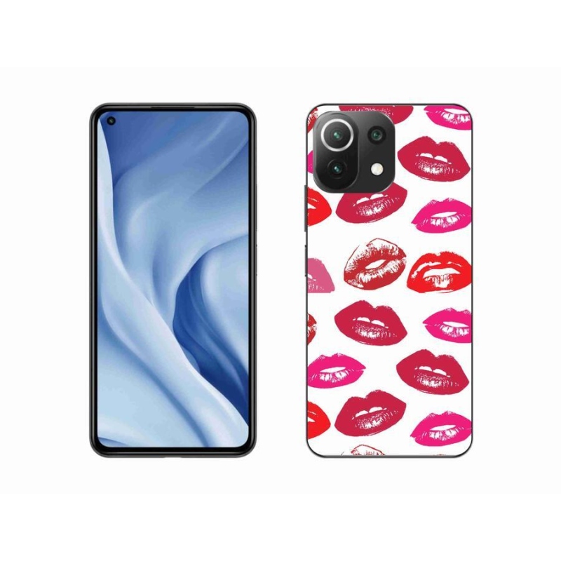 Gelový kryt mmCase na mobil Xiaomi Mi 11 Lite 4G/5G - rty