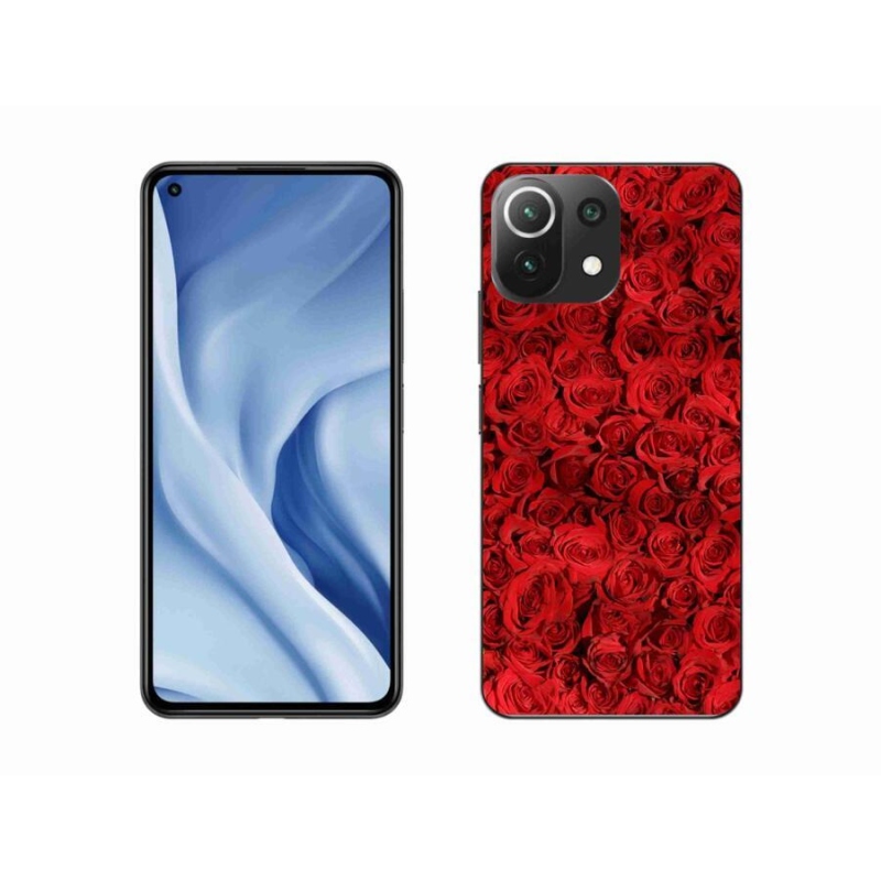 Gelový kryt mmCase na mobil Xiaomi Mi 11 Lite 4G/5G - růže