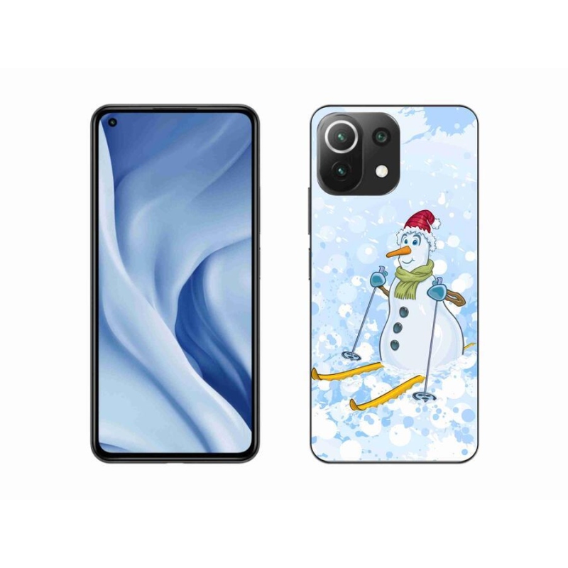 Gelový kryt mmCase na mobil Xiaomi Mi 11 Lite 4G/5G - sněhulák