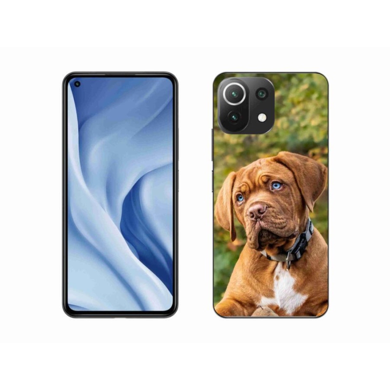 Gelový kryt mmCase na mobil Xiaomi Mi 11 Lite 4G/5G - štěně