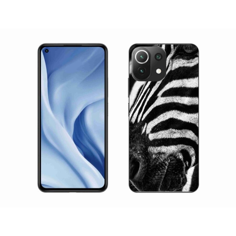 Gelový kryt mmCase na mobil Xiaomi Mi 11 Lite 4G/5G - zebra