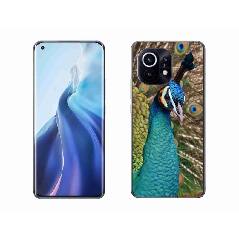 Gelový kryt mmCase na mobil Xiaomi Mi 11 - páv