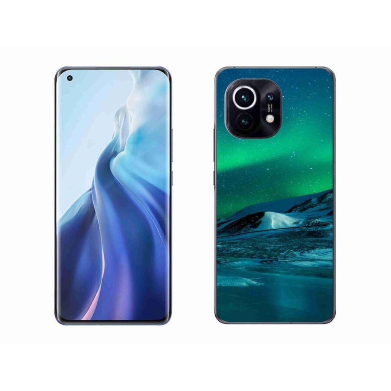 Gelový kryt mmCase na mobil Xiaomi Mi 11 - polární záře