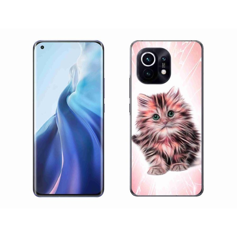 Gelový kryt mmCase na mobil Xiaomi Mi 11 - roztomilé kotě