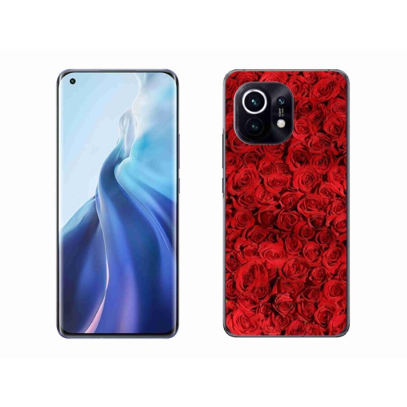 Gelový kryt mmCase na mobil Xiaomi Mi 11 - růže