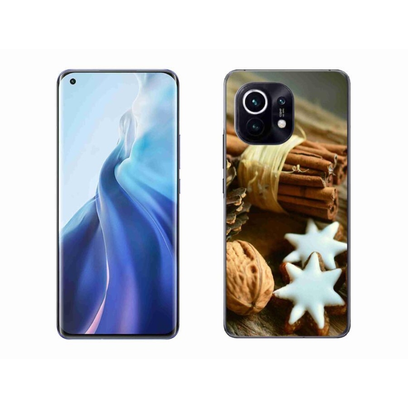 Gelový kryt mmCase na mobil Xiaomi Mi 11 - skořice a perníčky