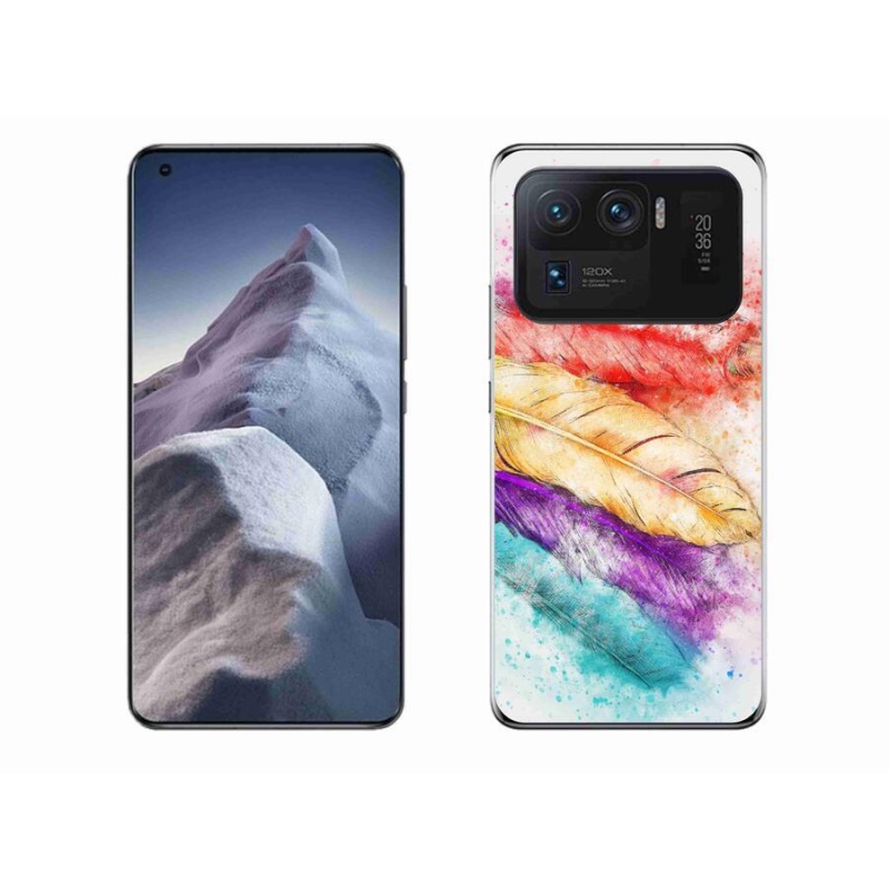 Gelový kryt mmCase na mobil Xiaomi Mi 11 Ultra - barevné peří
