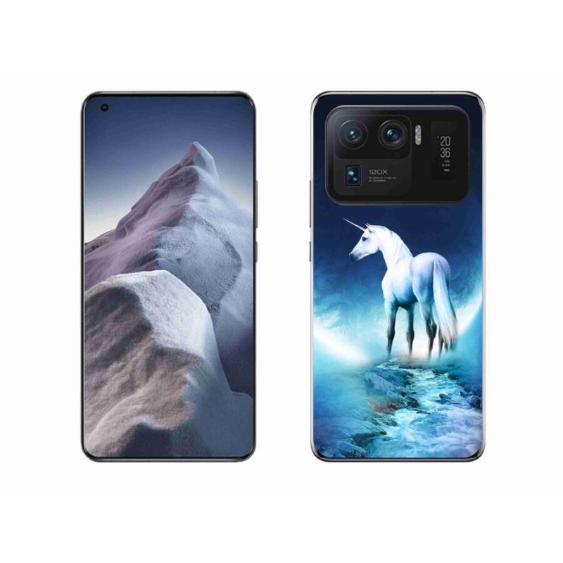 Gelový kryt mmCase na mobil Xiaomi Mi 11 Ultra - bílý jednorožec