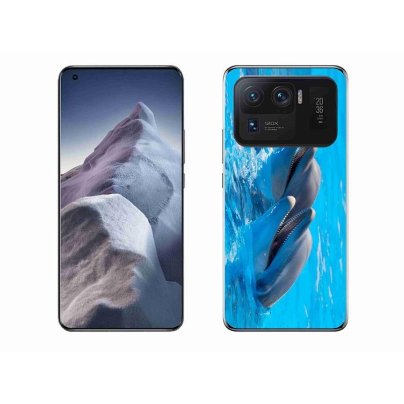 Gelový kryt mmCase na mobil Xiaomi Mi 11 Ultra - delfíni