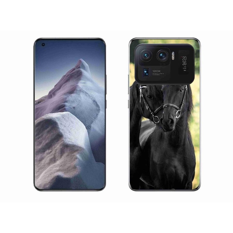 Gelový kryt mmCase na mobil Xiaomi Mi 11 Ultra - dva černí koně
