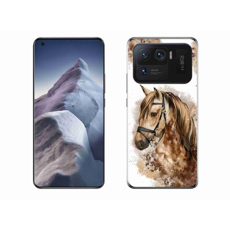 Gelový kryt mmCase na mobil Xiaomi Mi 11 Ultra - hnědý kreslený kůň