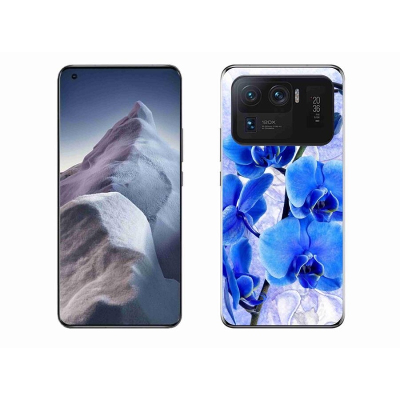 Gelový kryt mmCase na mobil Xiaomi Mi 11 Ultra - modré květy