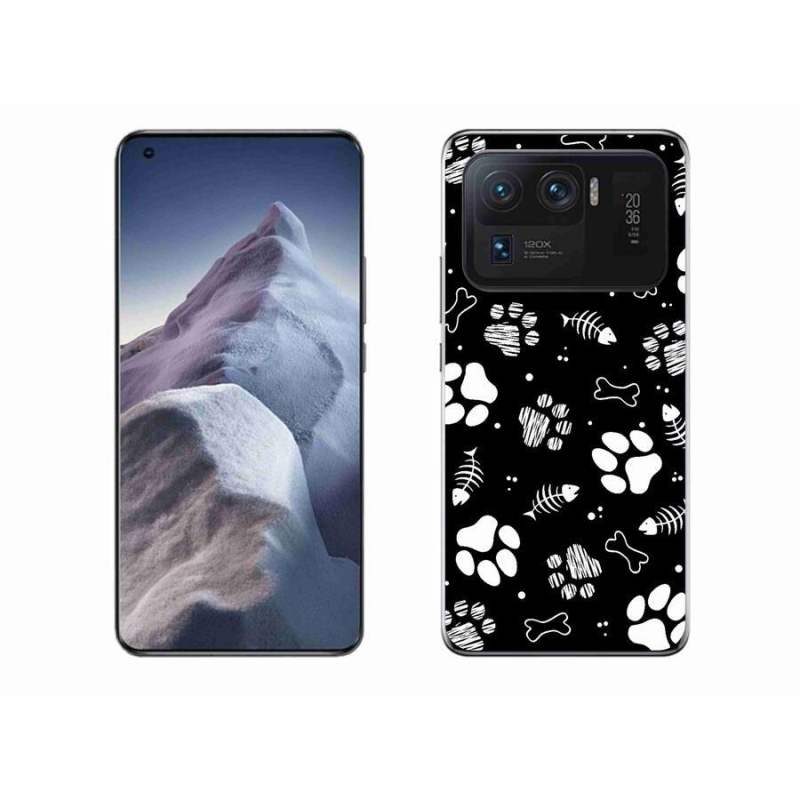 Gelový kryt mmCase na mobil Xiaomi Mi 11 Ultra - psí tlapky