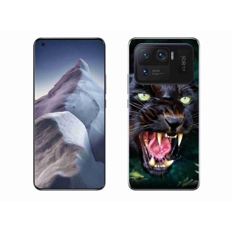 Gelový kryt mmCase na mobil Xiaomi Mi 11 Ultra - rozzuřený černý panter