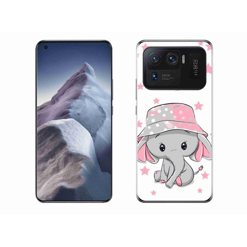Gelový kryt mmCase na mobil Xiaomi Mi 11 Ultra - růžový slon