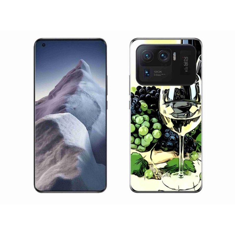 Gelový kryt mmCase na mobil Xiaomi Mi 11 Ultra - sklenka vína