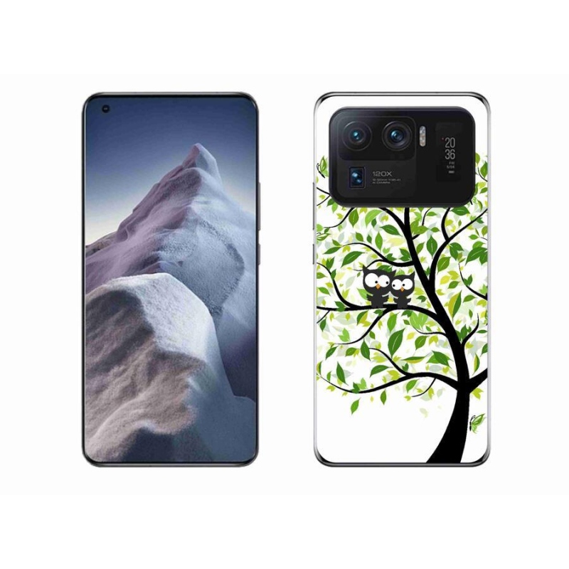 Gelový kryt mmCase na mobil Xiaomi Mi 11 Ultra - sovičky na stromě