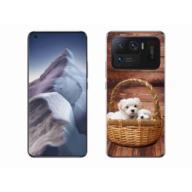 Gelový kryt mmCase na mobil Xiaomi Mi 11 Ultra - štěňátka