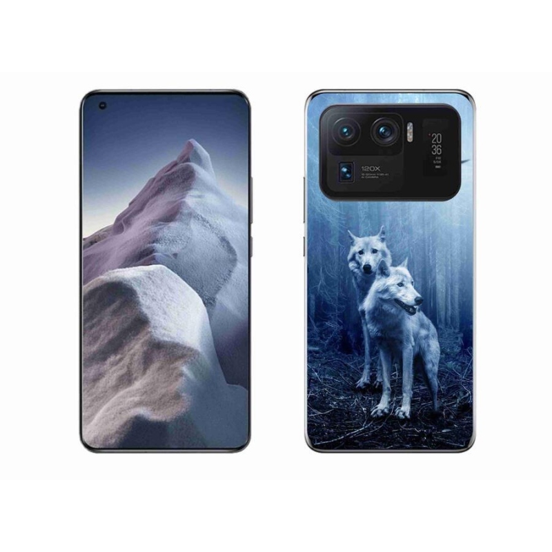 Gelový kryt mmCase na mobil Xiaomi Mi 11 Ultra - vlci v lese