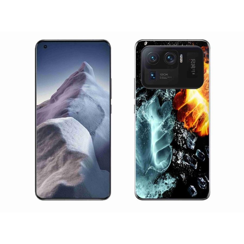Gelový kryt mmCase na mobil Xiaomi Mi 11 Ultra - voda a oheň