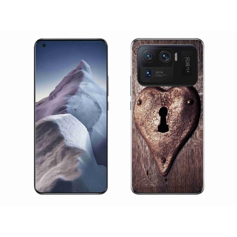 Gelový kryt mmCase na mobil Xiaomi Mi 11 Ultra - zámek ve tvaru srdce