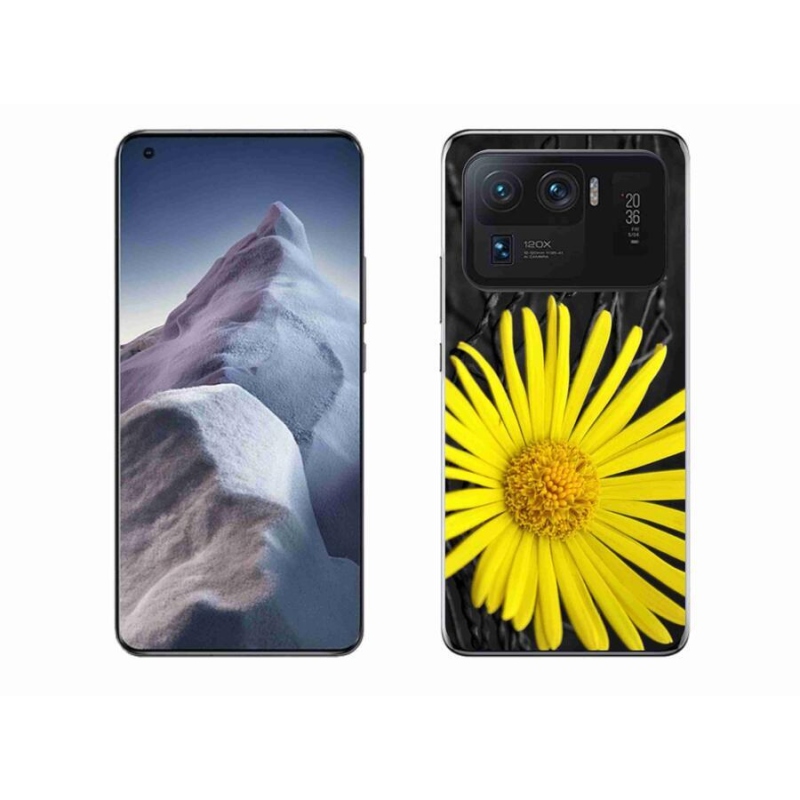 Gelový kryt mmCase na mobil Xiaomi Mi 11 Ultra - žlutá květina