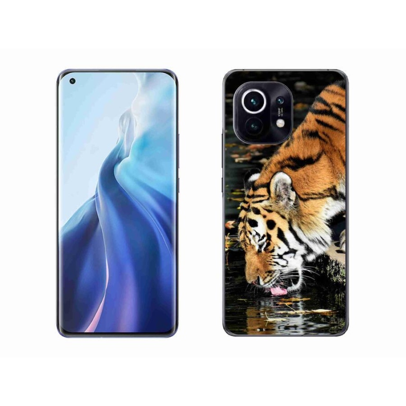 Gelový kryt mmCase na mobil Xiaomi Mi 11 - žíznivý tygr