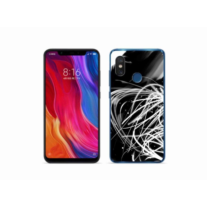 Gelový kryt mmCase na mobil Xiaomi Mi 8 - abstrakt 2